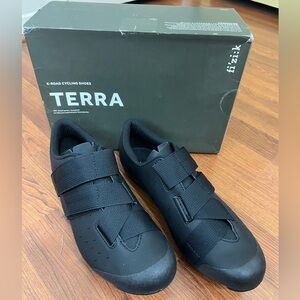 Fizik Sz 9 Terra Powerstrap X4 Cycling Shoes Cleats Black NIB